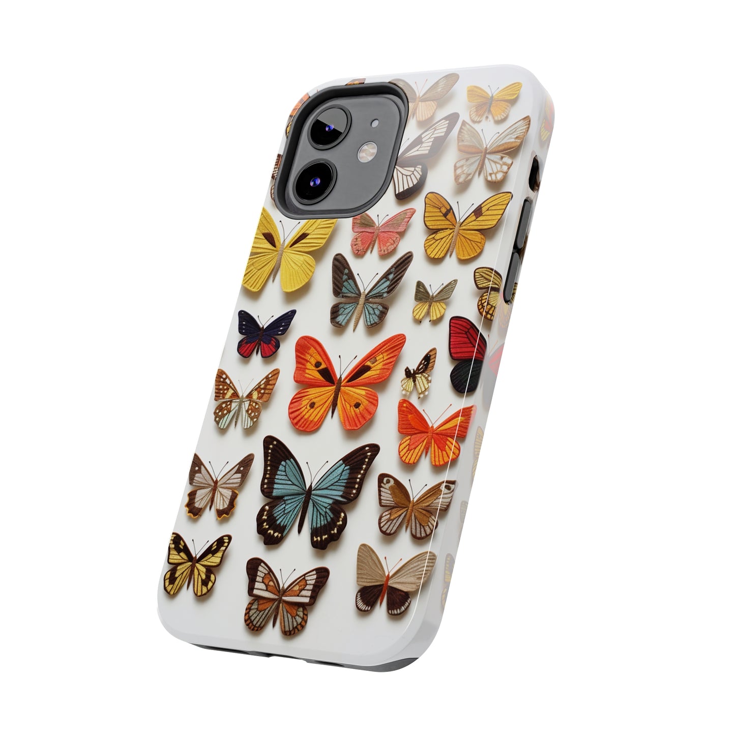 Elegant Embroidery: Delicate Butterfly iPhone Case – Crafted with Precision