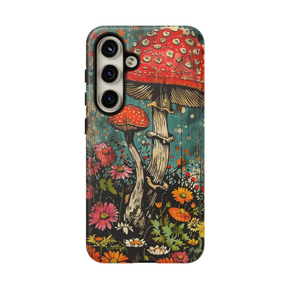 Trippy Magic Mushroom Retro Art Phone Case