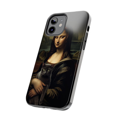 Mona Lisa with Cat iPhone Case | Art Phone Cases