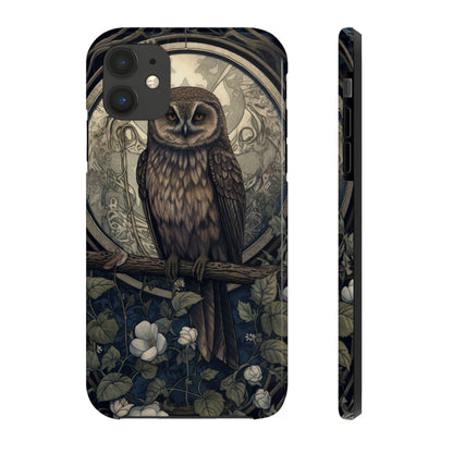 The Hermit Owl | Dark Academia Aesthetic Retro Tough iPhone Case | Embrace Mystical Vibes with Captivating Tarot Art and Reliable Protection