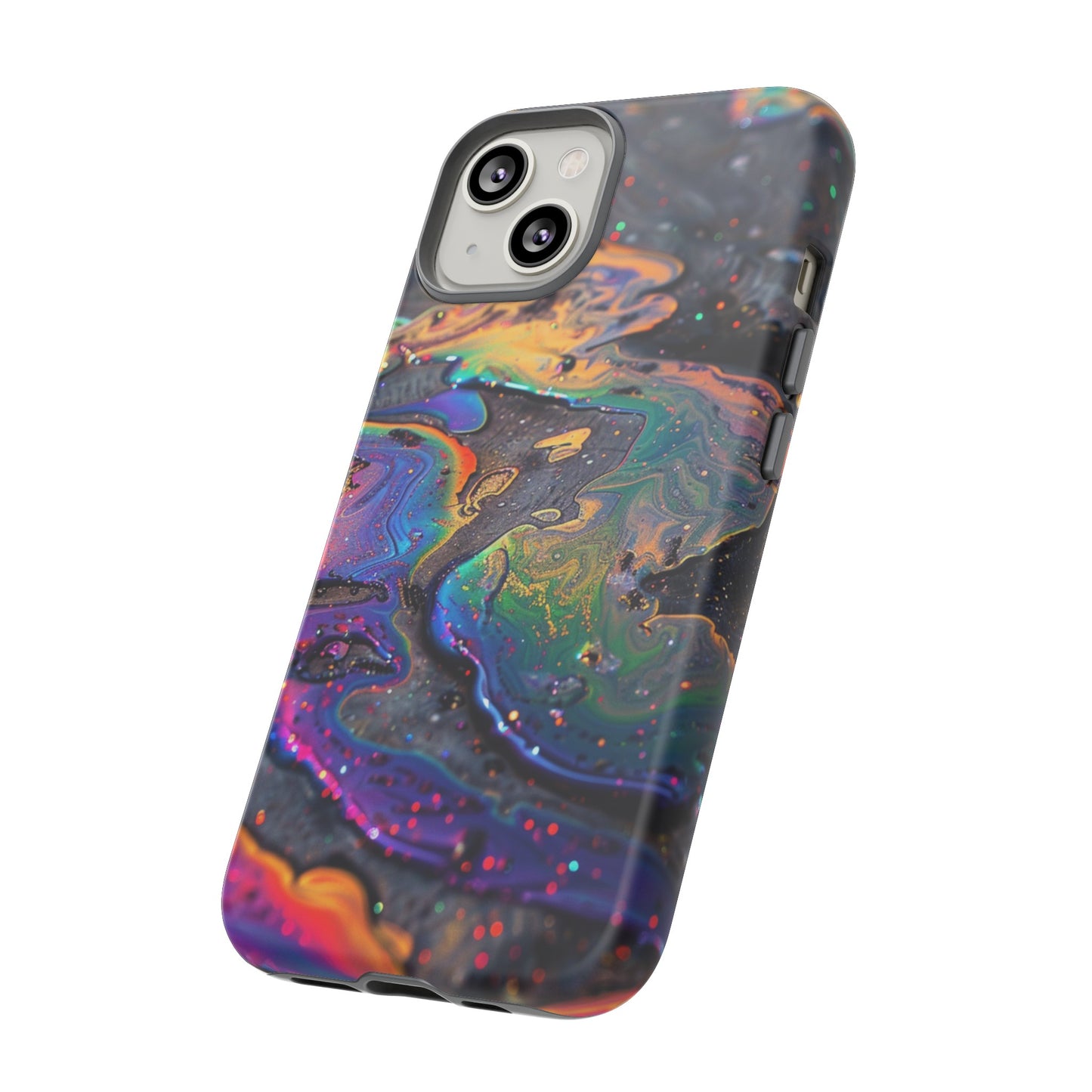 Opalescent Marbled Holographic Print Phone Case