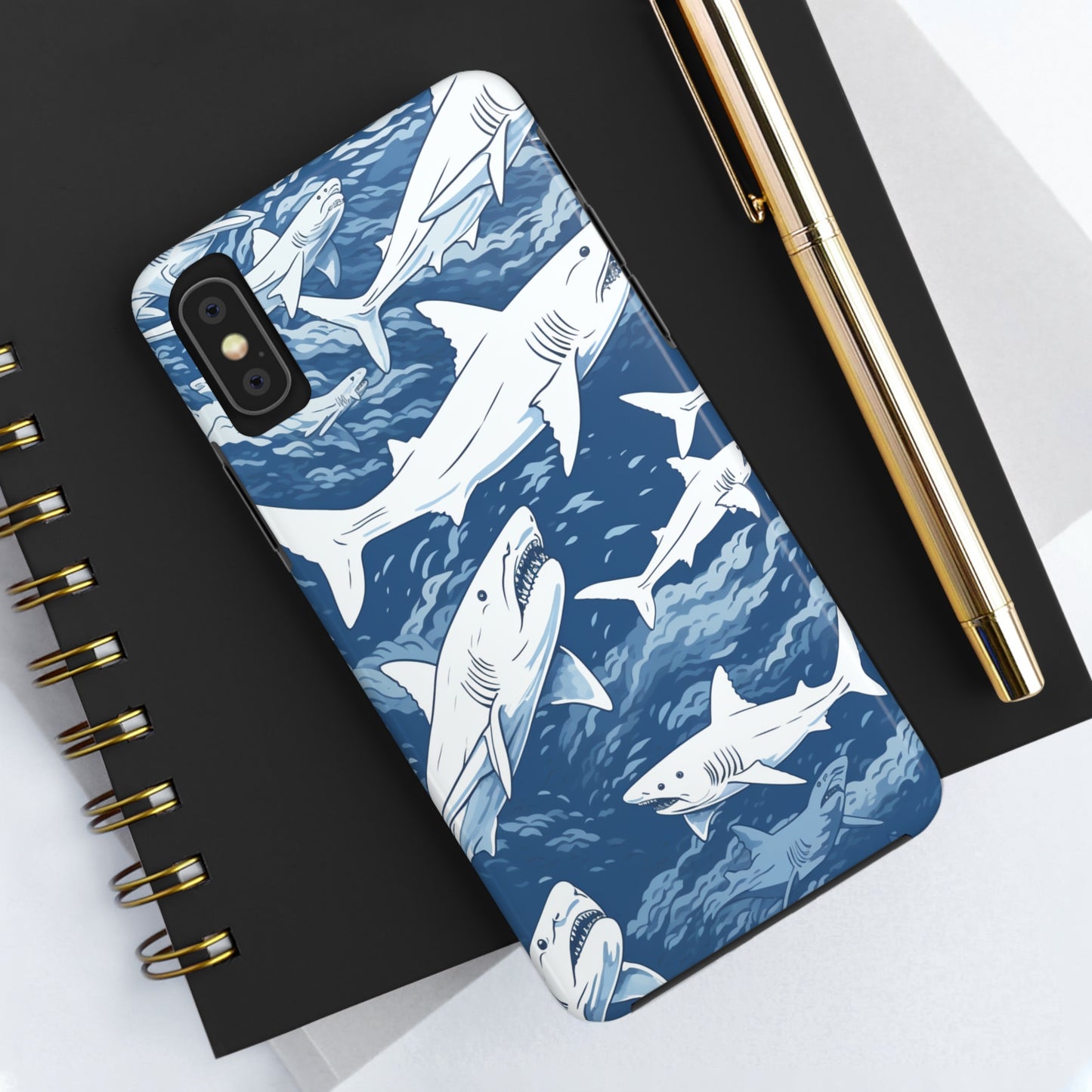 Shark Design: Dive into the Depths with an Aquatic Adventure iPhone Case