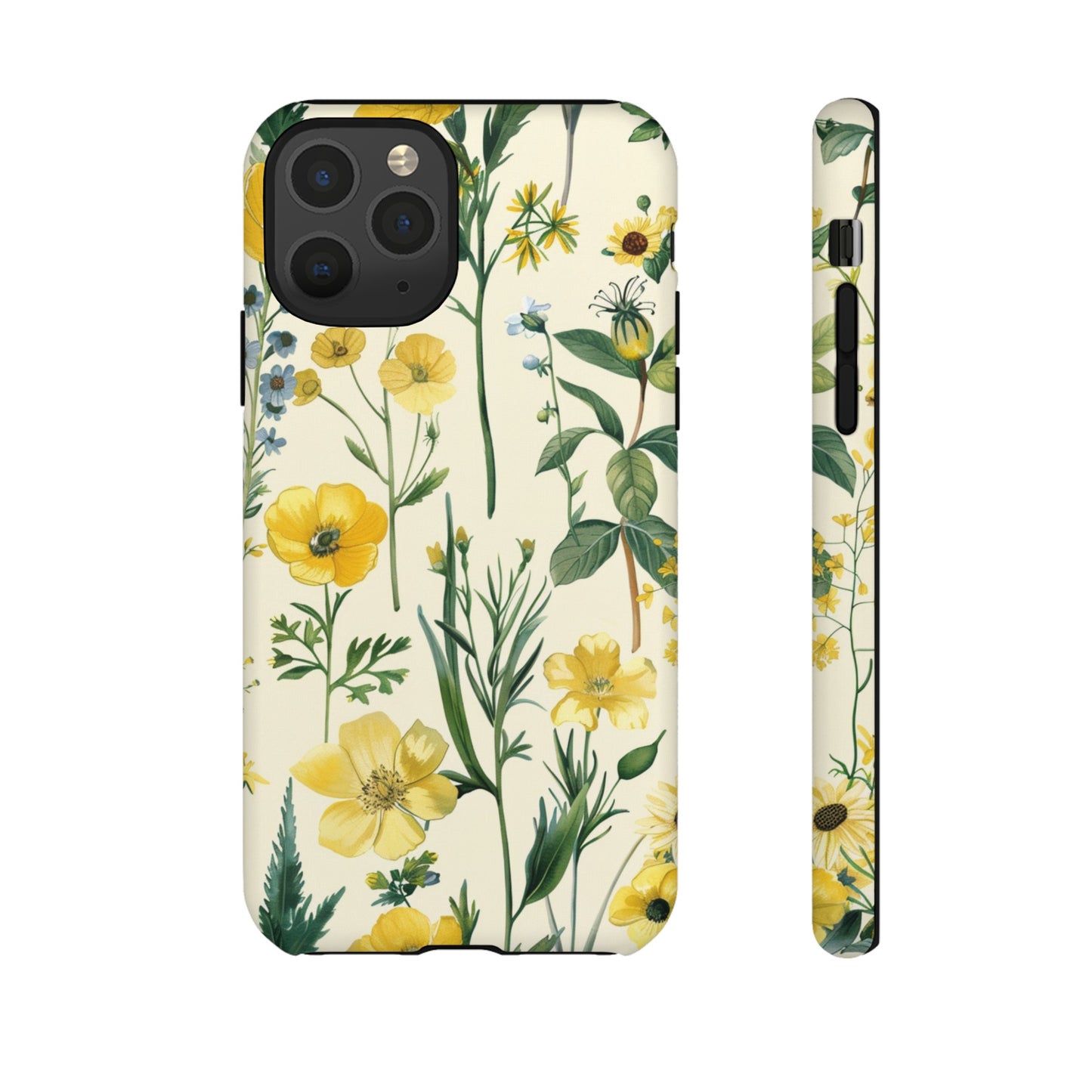 Floral Sage Yellow Wildflower Phone Case