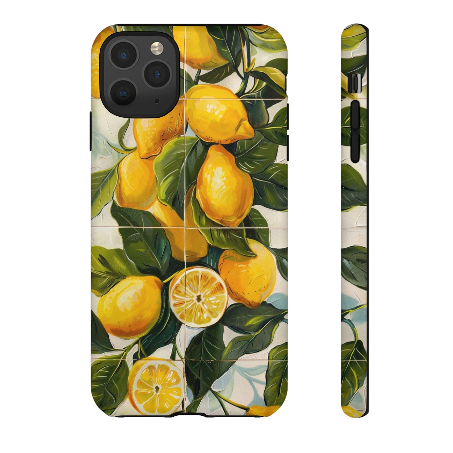 Mediterranean Lemon Italian Tile iPhone 14 Case