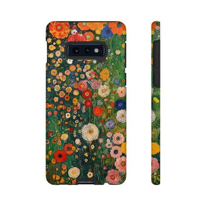 Gustav Klimt Style Flower Garden Painting Phone Case