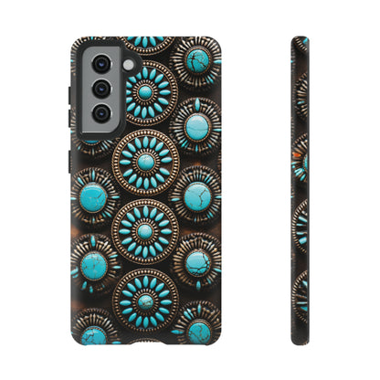 Vintage Navajo Native American Turquoise Concho Phone Case