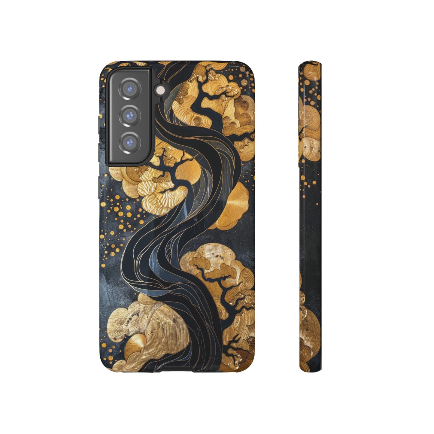 Gold and Silver Tree of Life Design Phone Case