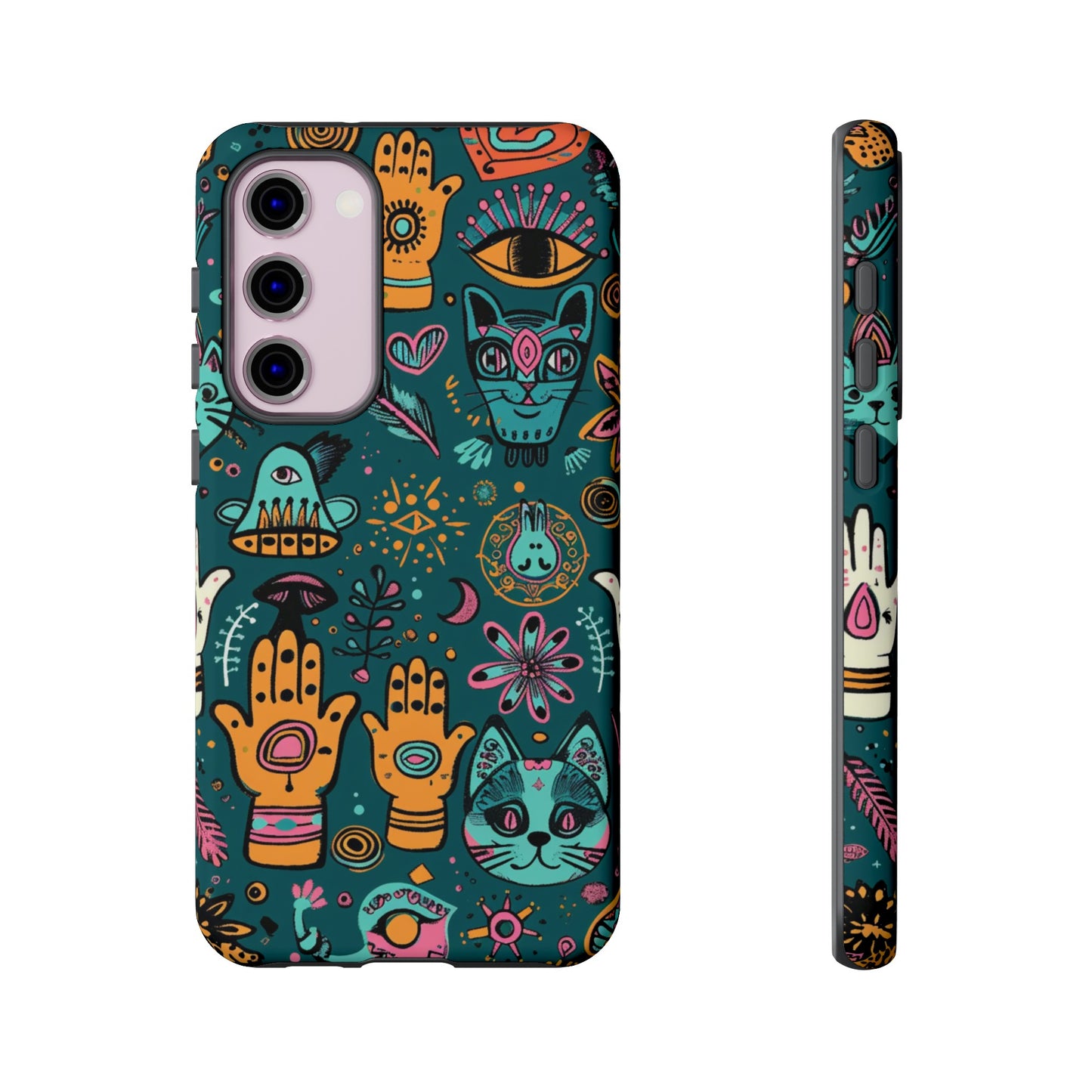 Kabbalistic Kitty Talisman Collage Phone Case