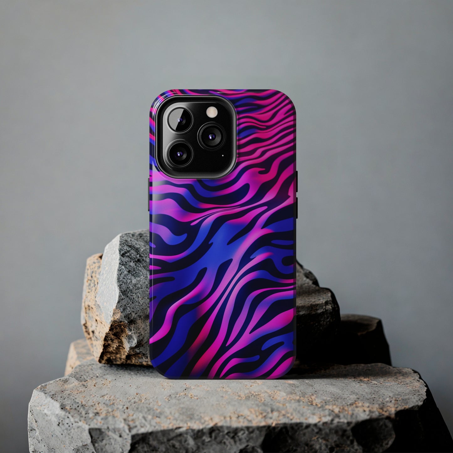 Wild Illusion: Trippy Tiger Stripes Mystique | Dynamic iPhone Case