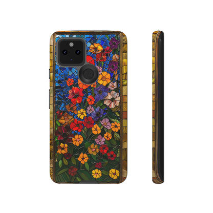 Gustav Klimt Style Flower Garden Painting Phone Case for iPhone 15, 14, Pro Max, 13, 12 & Samsung Galaxy S23, S22, S21, Google Pixel