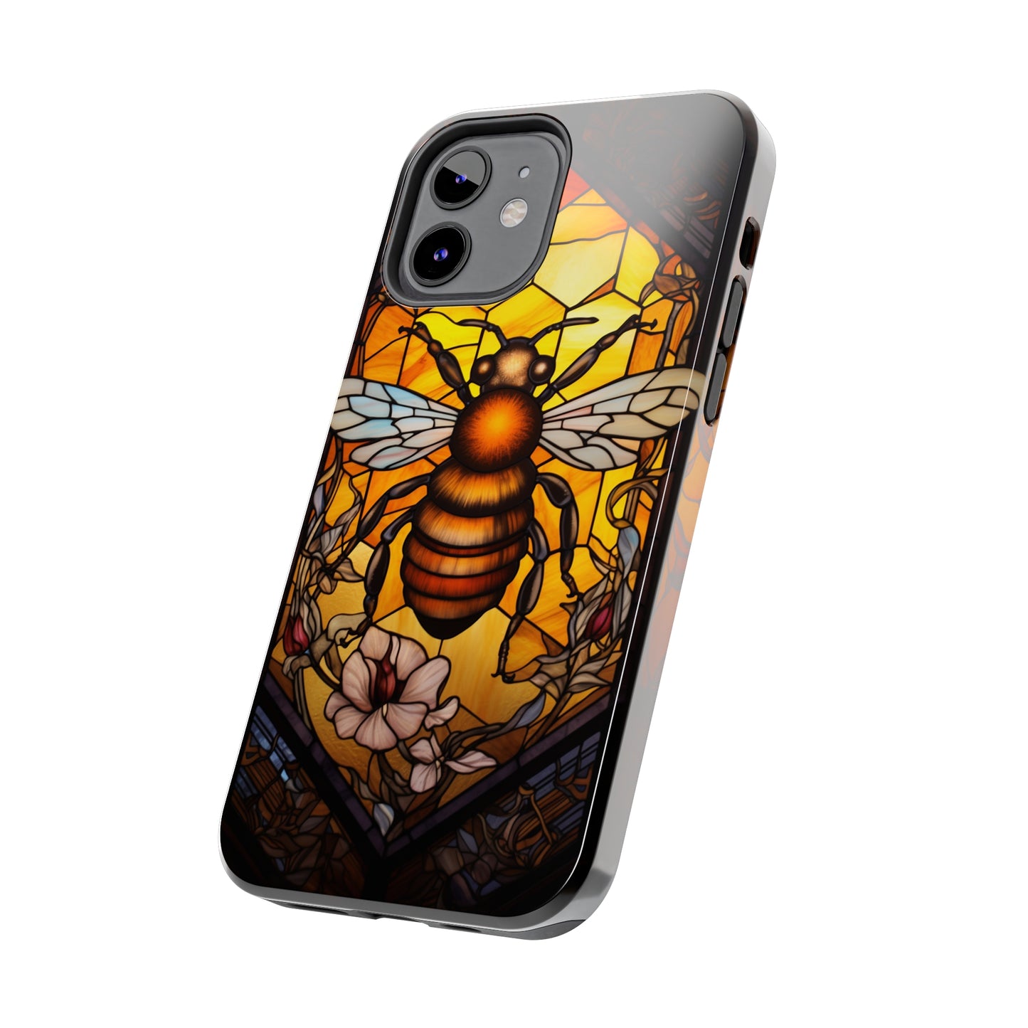 Stained glass Honey Bee iPhone Case | Embrace the Sweetness of Nature's Workers