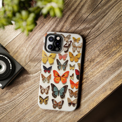 Elegant Embroidery: Delicate Butterfly iPhone Case – Crafted with Precision