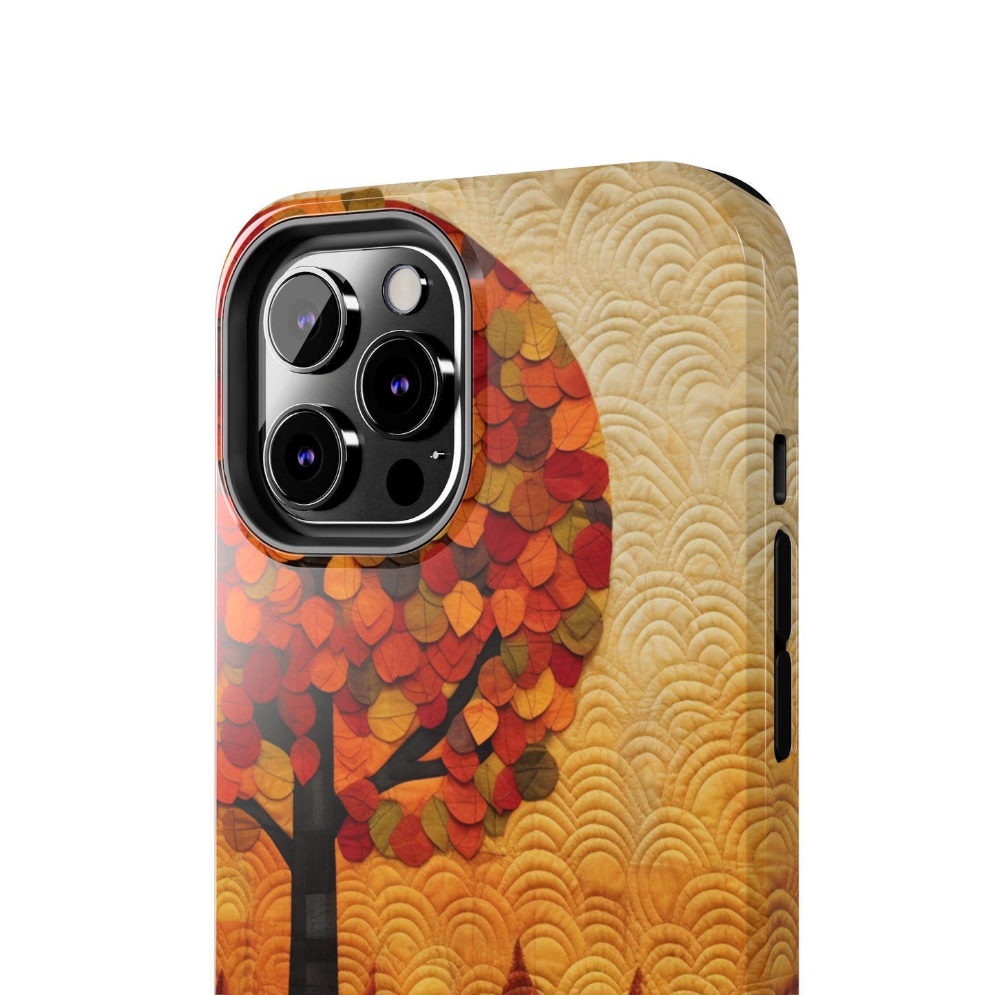 Autumn iPhone 15 Case, Forest Embroidered Style Phone Case | Cottagecore Fairytale Design | iPhone & Samsung | Boho Retro Vibe