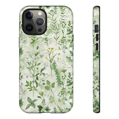 Floral Sage Green Wildflower Phone Case