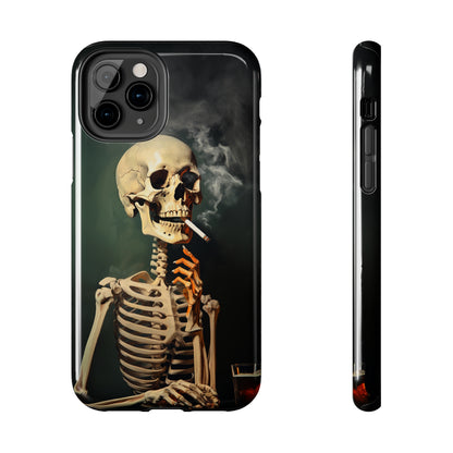 Smoking Skull iPhone Case | Edgy Style with a Mysterious Vibe for iPhone 11, 12, 13, 14, SE 2020 & Mor