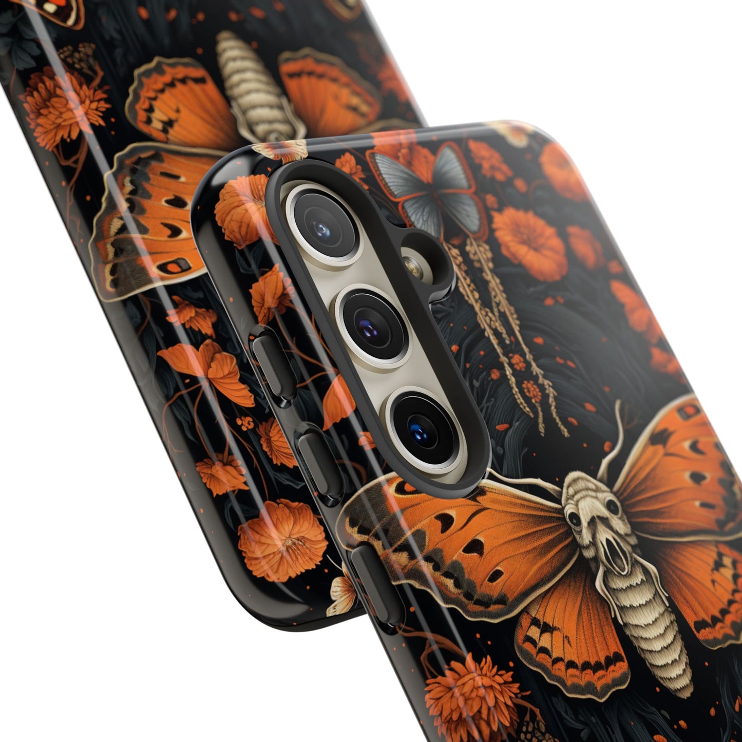 Eerie Elegance Halloween Goth Moth Phone Cover