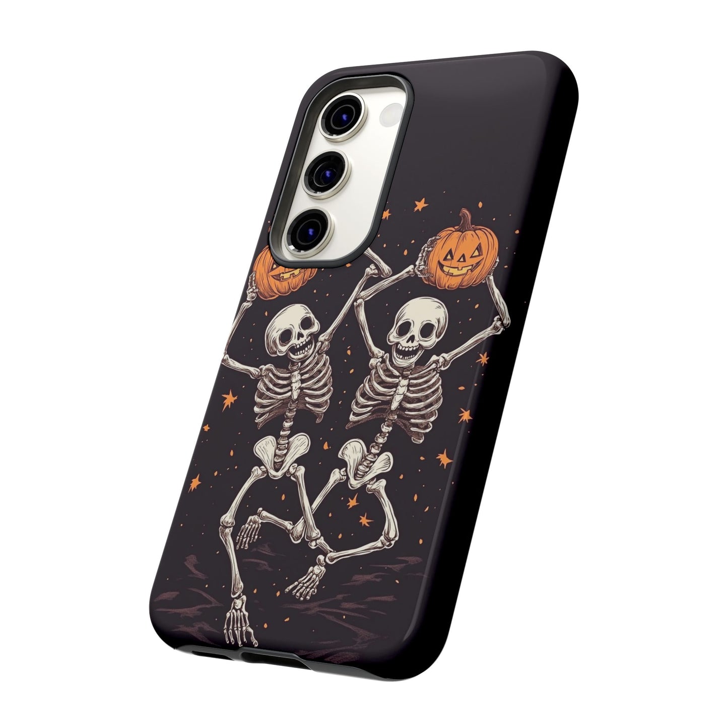 Dancing Skeletons with Jack-o'-Lanterns Phone Cover