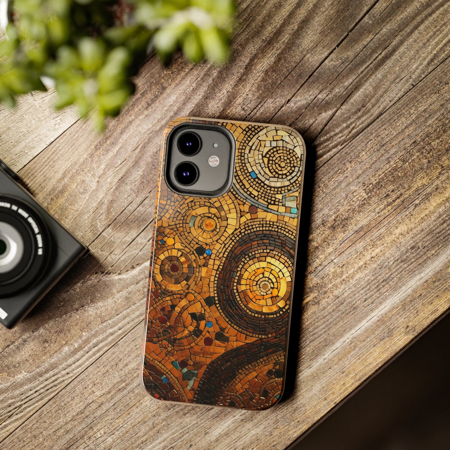 Golden Spiral Tile iPhone Case | Add Glamour and Elegance to Your Device