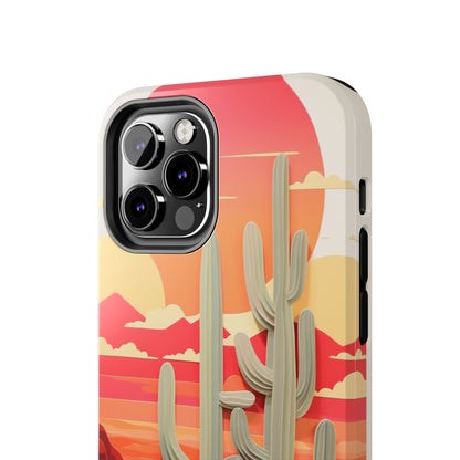 Cactus Desert Sunset iPhone Case