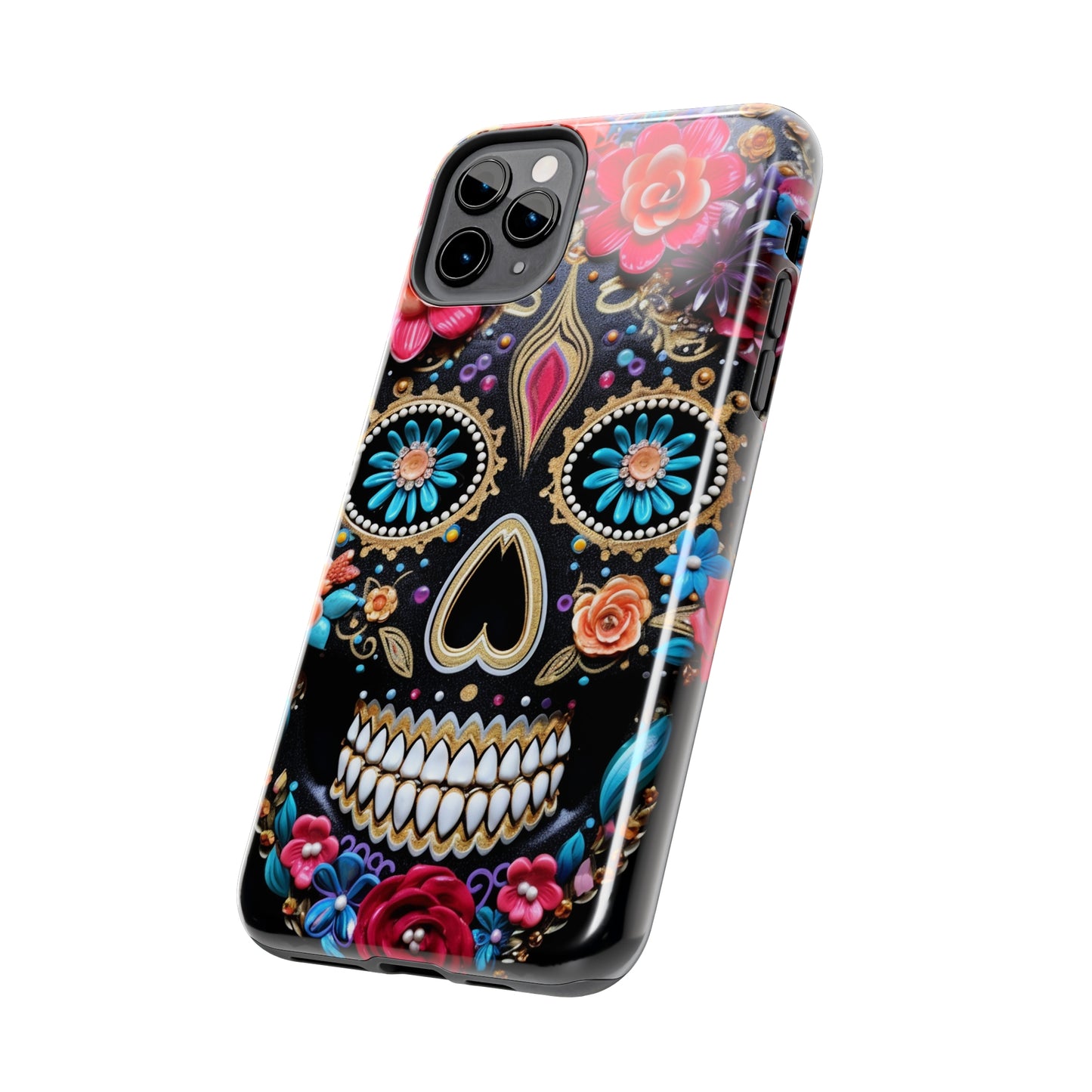 Sugar Skull iPhone Case | Celebrate Dia de los Muertos with Vibrant Elegance