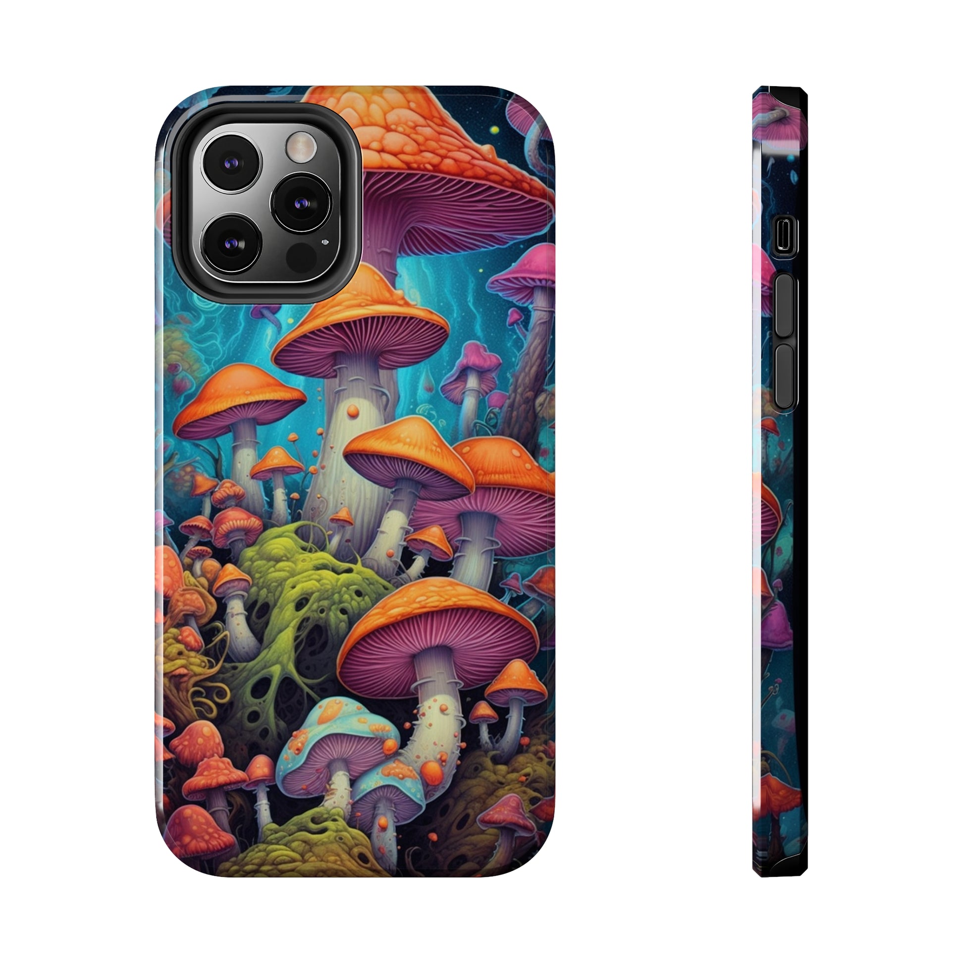 Colorful Magic Mushrooms iPhone Case