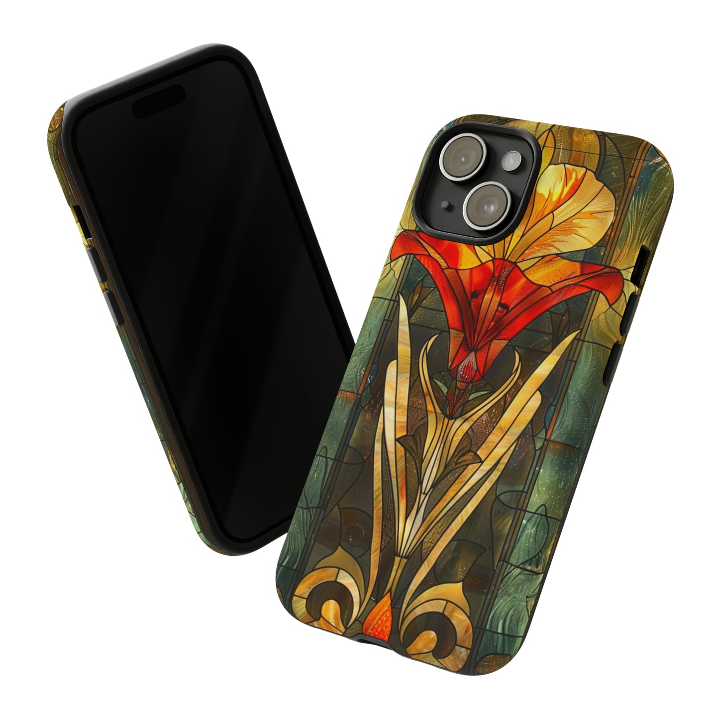 Art Deco Stained Glass floral Phone Case