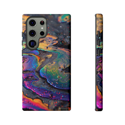 Opalescent Marbled Holographic Print Phone Case