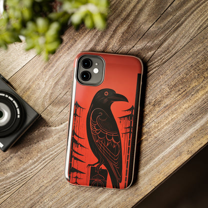 Mystic Totem: Northwest Native American Tribal Raven | Cultural Heritage iPhone Case