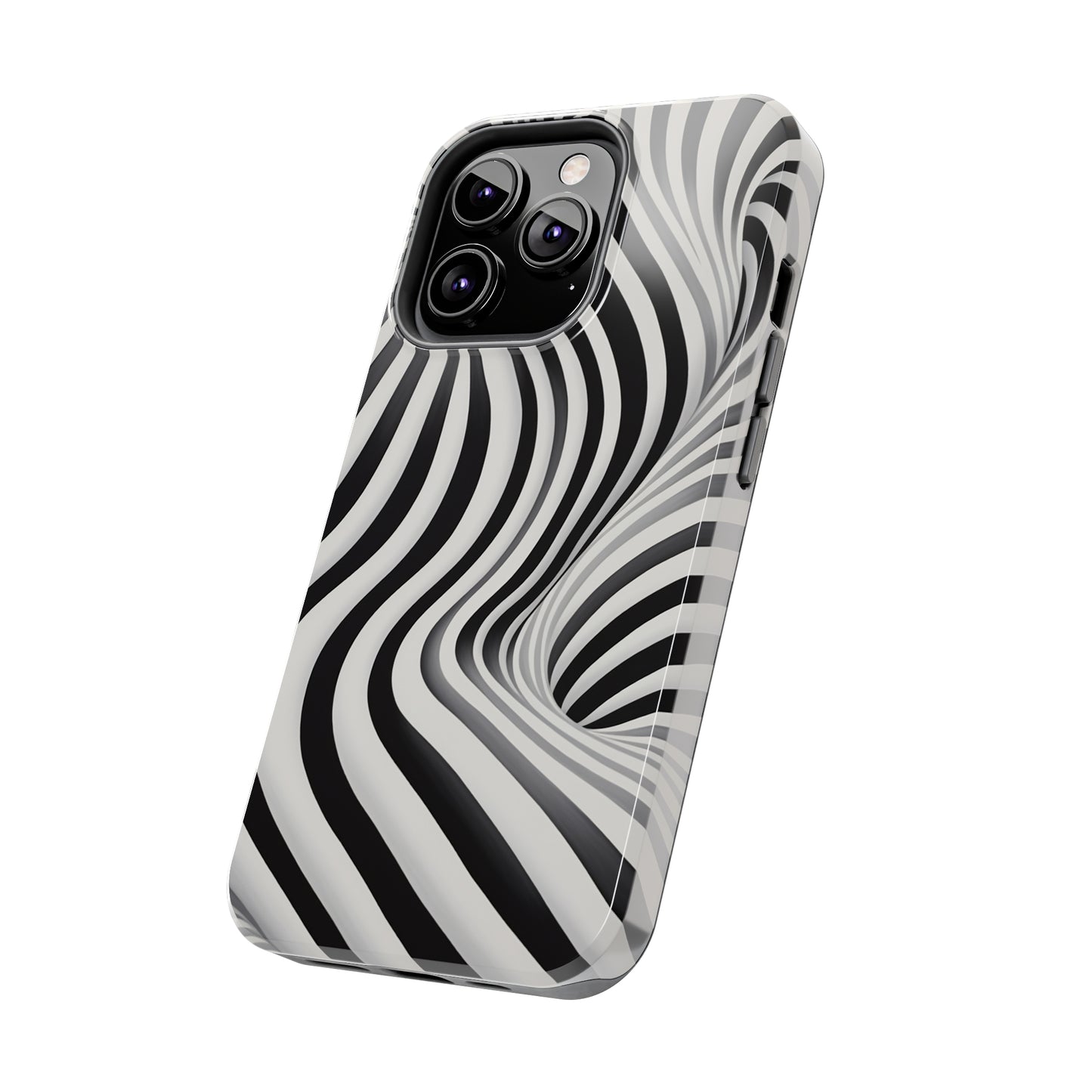 Twist Your Perception: Optical Illusion Tough Case for Apple iPhone Models – Where Art Meets Function