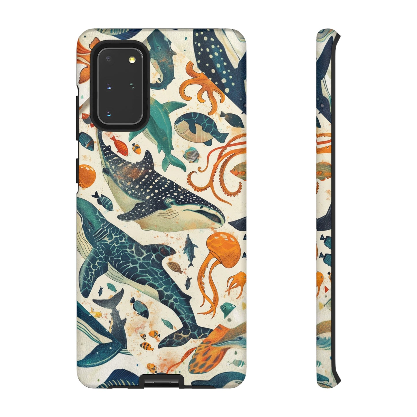 Undersea World Shark, Turtle, Manta Ray Phone Case