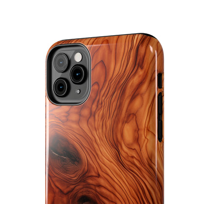 Elegant Timber: Faux Oak Wood Pattern | Dazzling Nature-Inspired iPhone Case