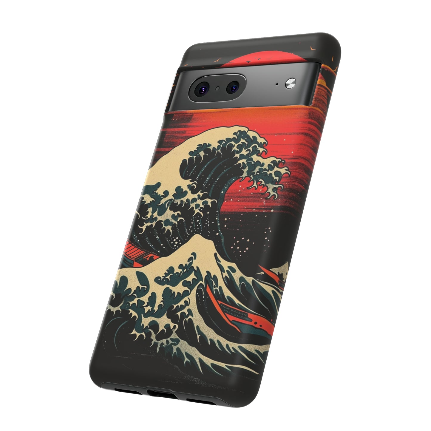 Great Wave off Kanagawa Retro Sunset