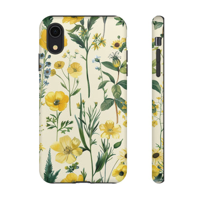 Floral Sage Yellow Wildflower Phone Case