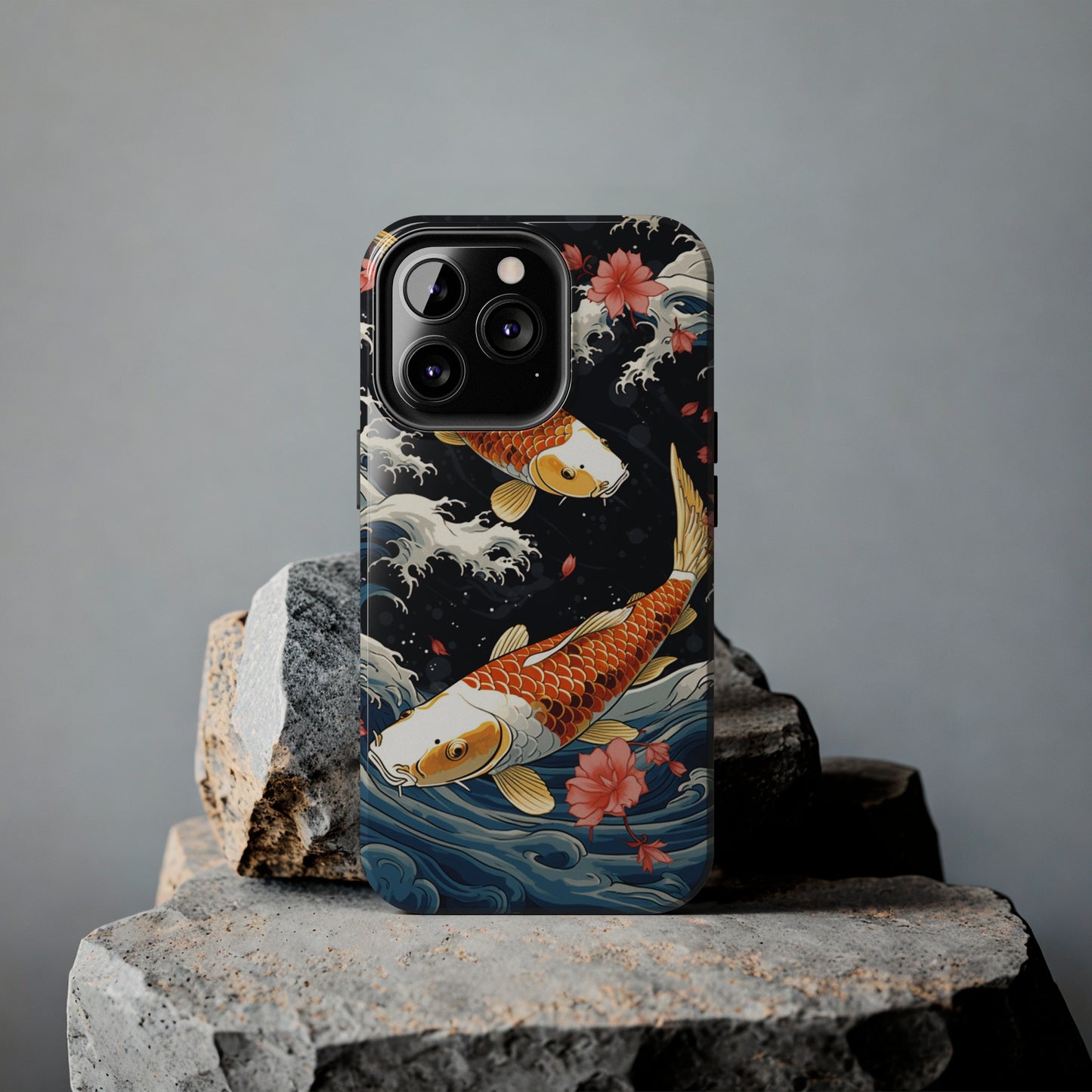 Graceful Flow: Koi Fish Inspired | Japanese Art Masterpiece iPhone Case