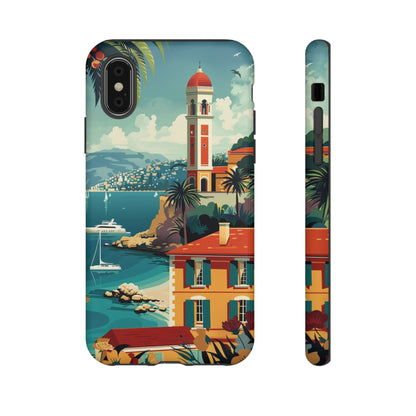 Midcentury French Riviera Landscape Painting Phone Case