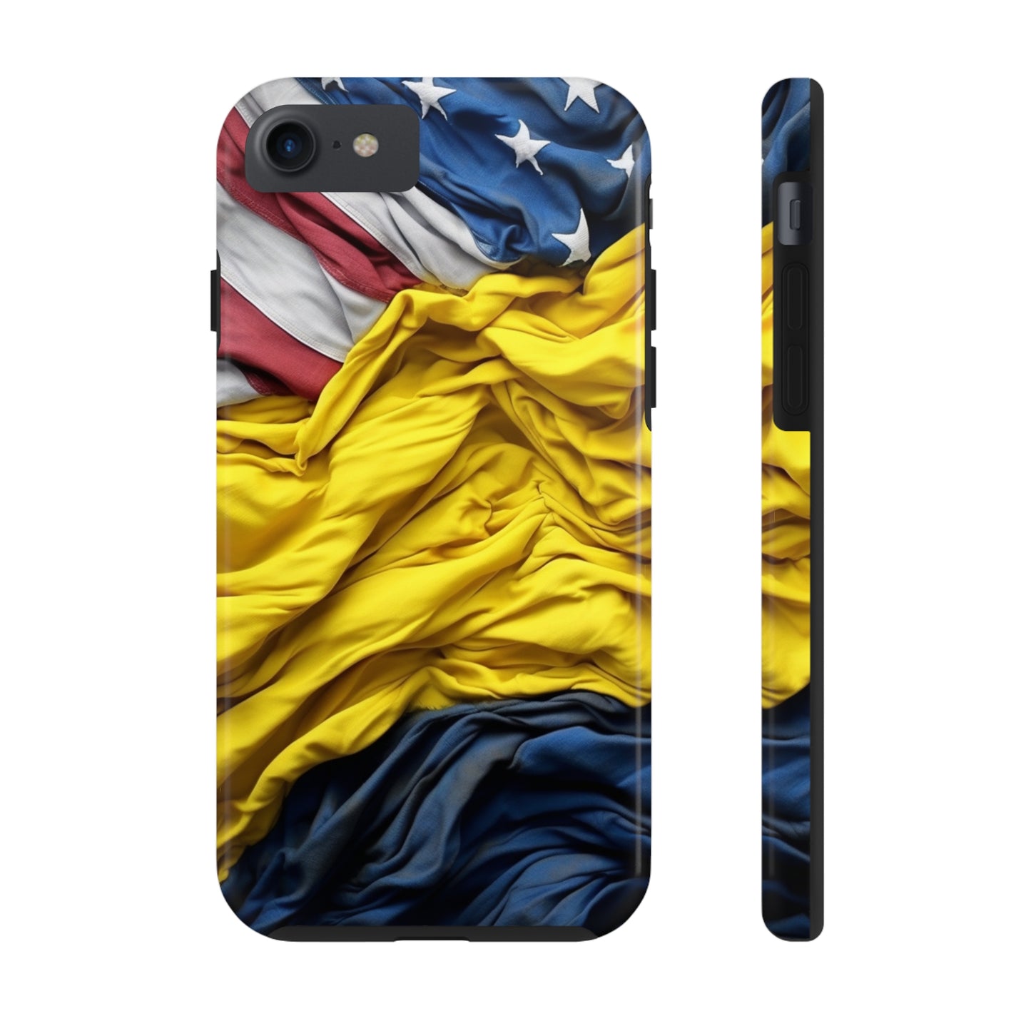 Support Ukraine Flag Phone Case | Show Your Ukrainian USA Patriotic Spirit with a Tough iPhone Case