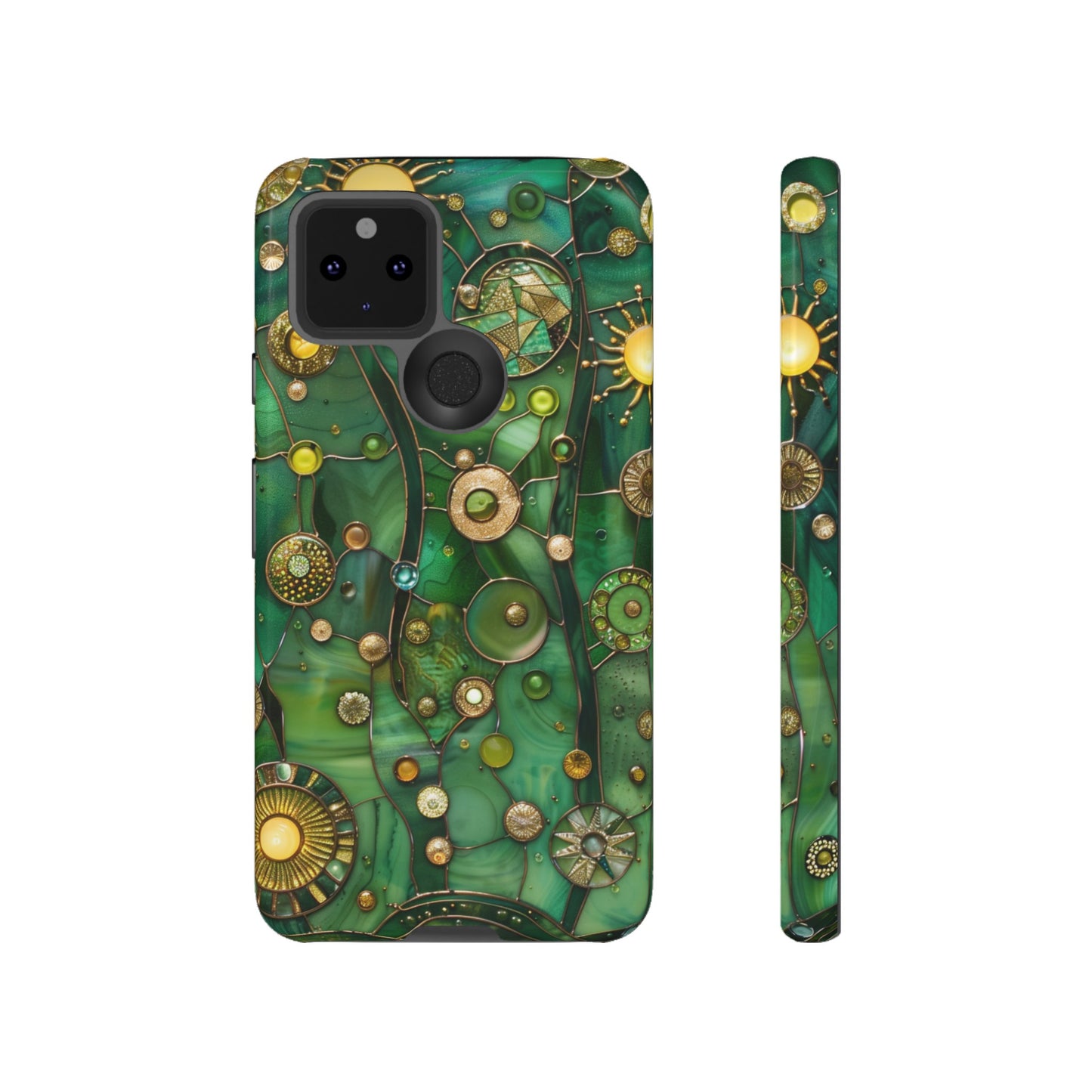 Green Celestial Stained Glass Mosaic Phone Case