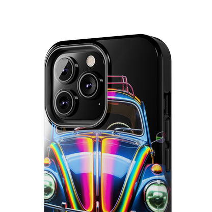 iPhone Case | Colorful Journeys: Psychedelic VW Bug iPhone Tough Case