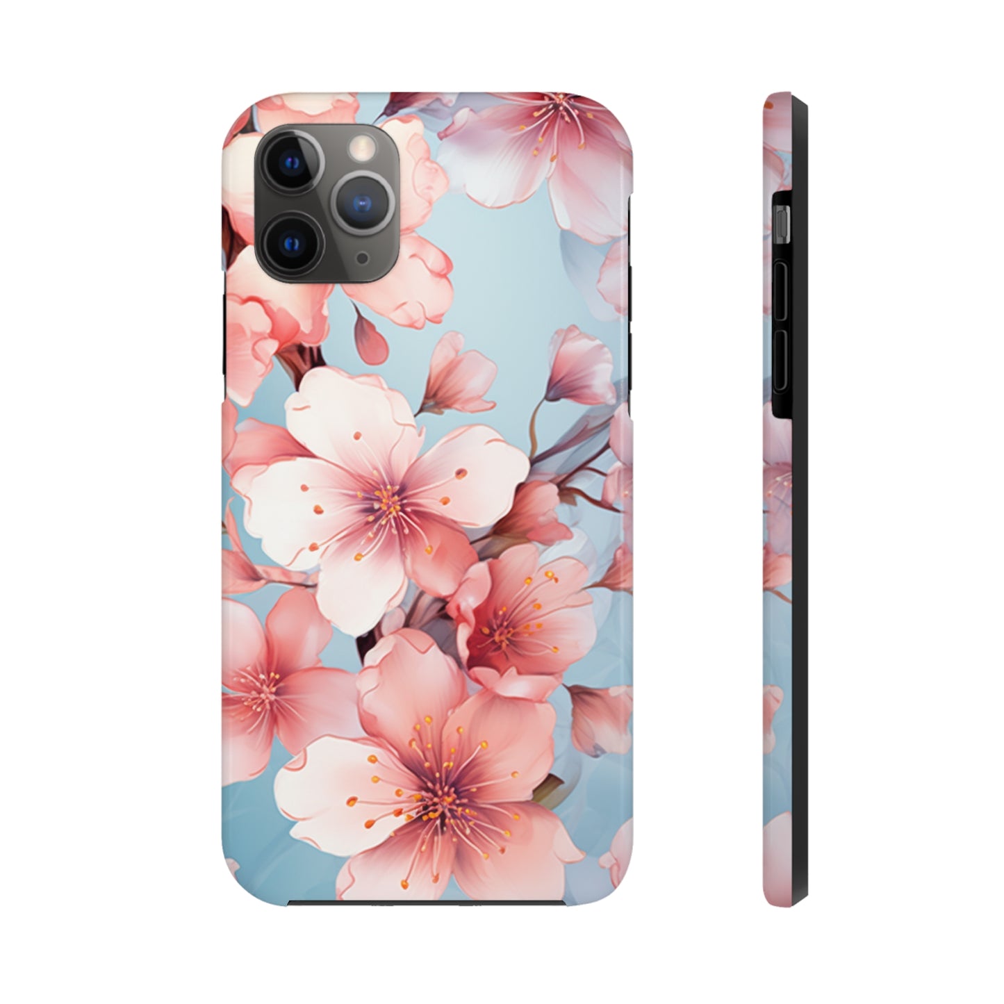 Pretty in Pink Flowers Tough iPhone Case | Floral Phone Cover