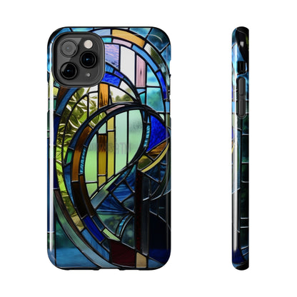 Stained Glass Floral: Art Deco Delight | Boho Chic Tough Case for iPhone & Samsung Galaxy Models