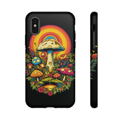 Mushroom swirls psychedelic cover for iPhone 13