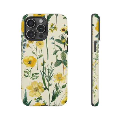 Floral Sage Yellow Wildflower Phone Case