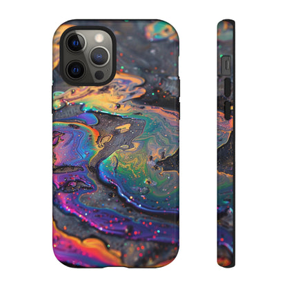 Opalescent Marbled Holographic Print Phone Case