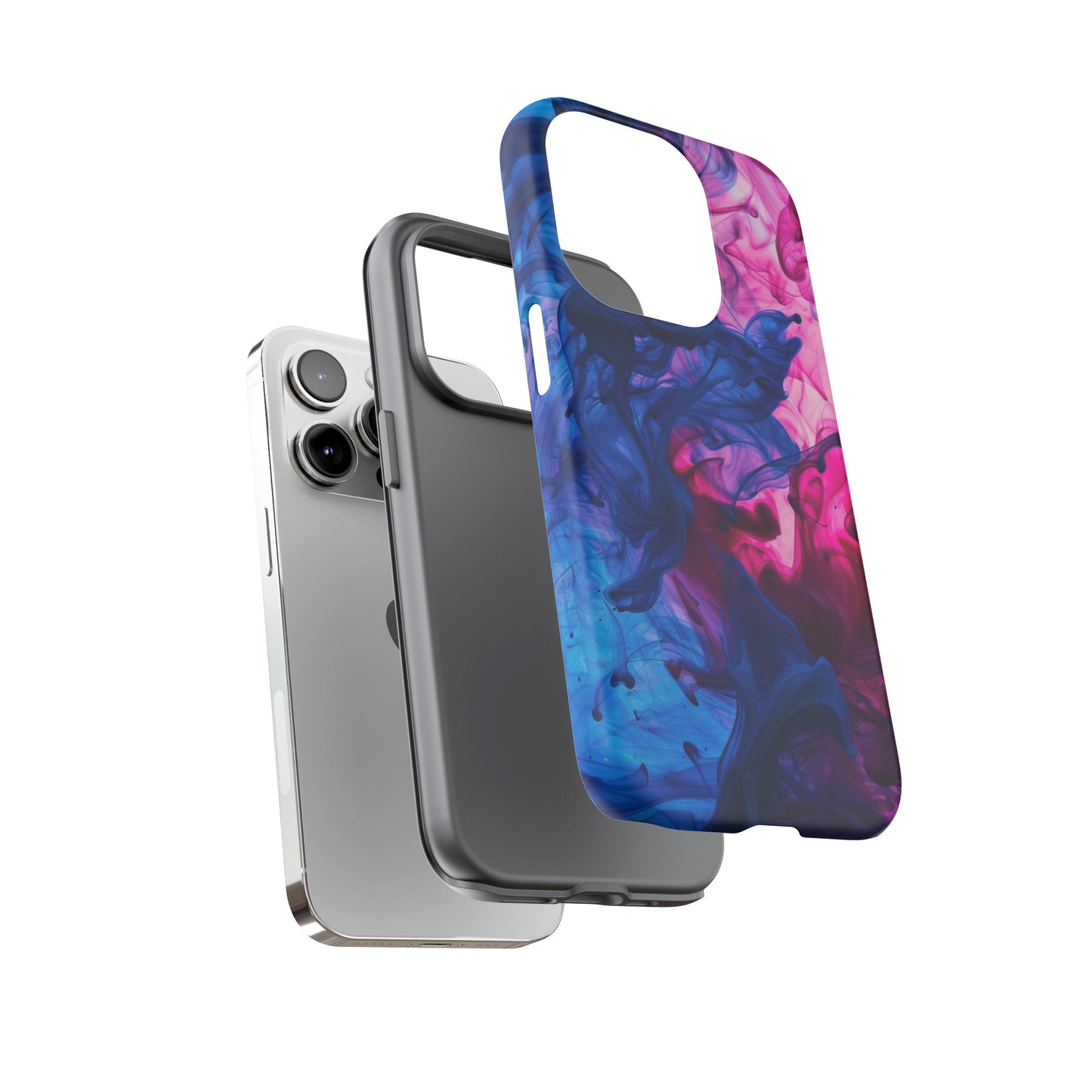 Magenta and Blue Color Explosion Phone Case