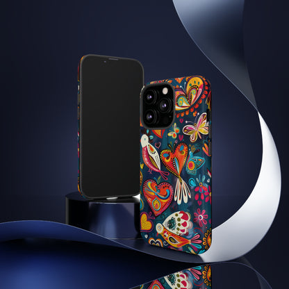 Bright Colorful Mexican Style Mural Painting Phone Case