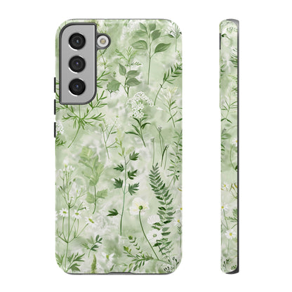 Floral Sage Green Wildflower Phone Case