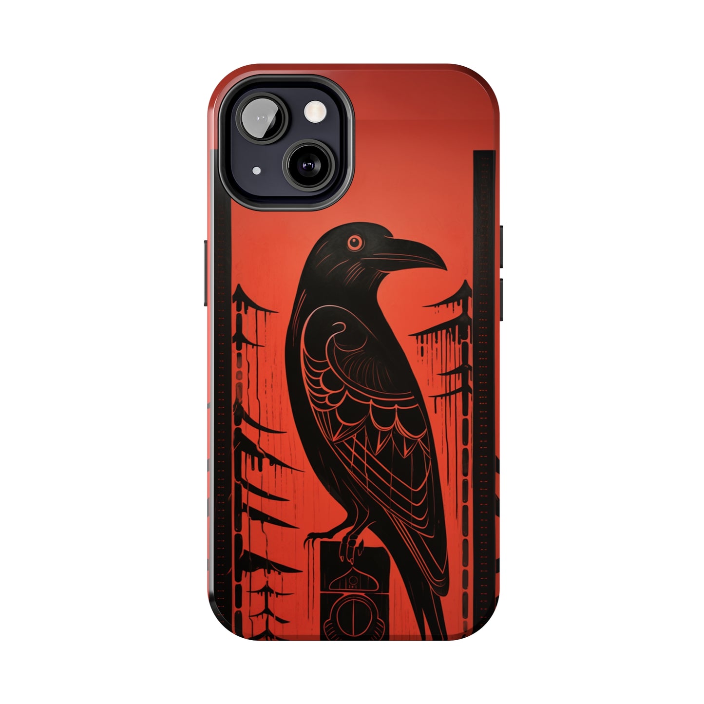 Mystic Totem: Northwest Native American Tribal Raven | Cultural Heritage iPhone Case