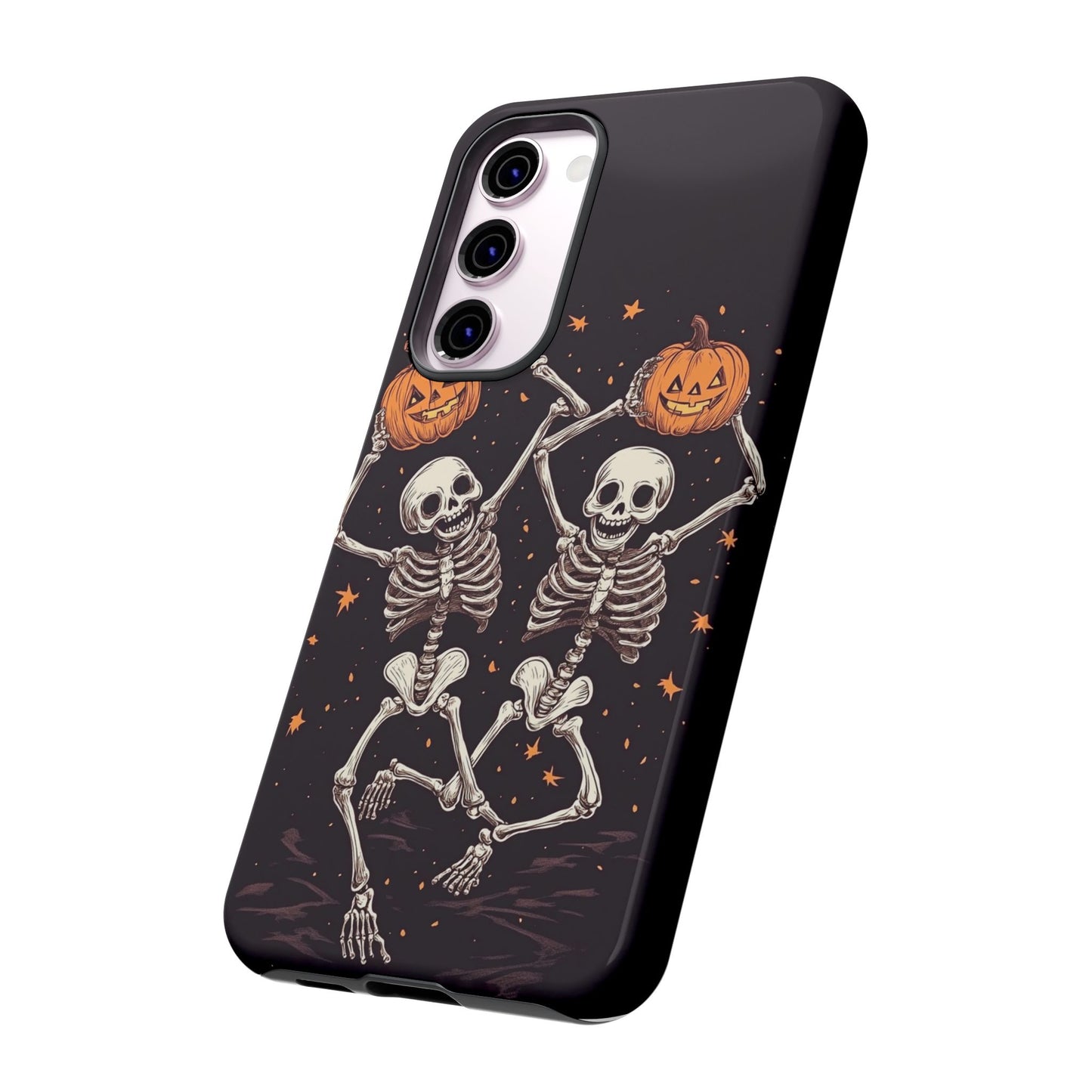 Dancing Skeletons with Jack-o'-Lanterns Phone Cover