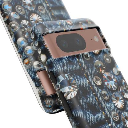 Blue Jean Queen Rhinestone Bling Phone Case