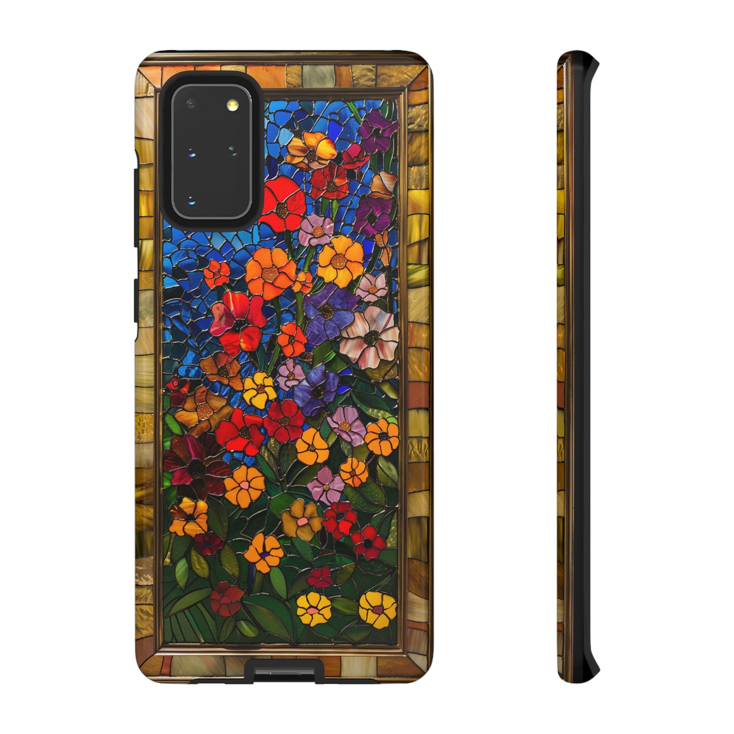 Gustav Klimt Style Flower Garden Painting Phone Case for iPhone 15, 14, Pro Max, 13, 12 & Samsung Galaxy S23, S22, S21, Google Pixel